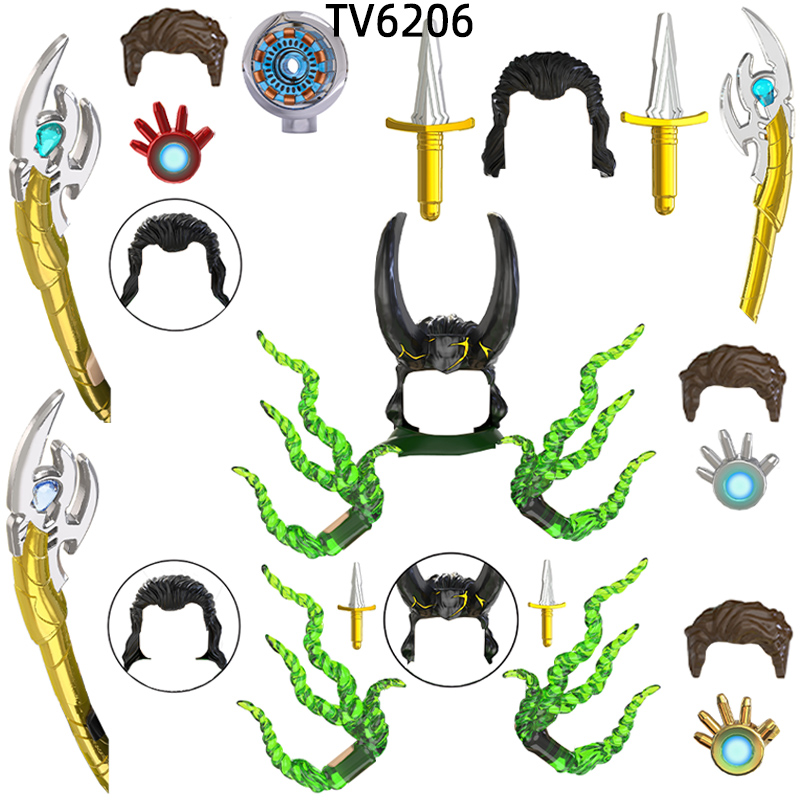 Model Kit Weapons - The Action Figures Weapons Pants Hair