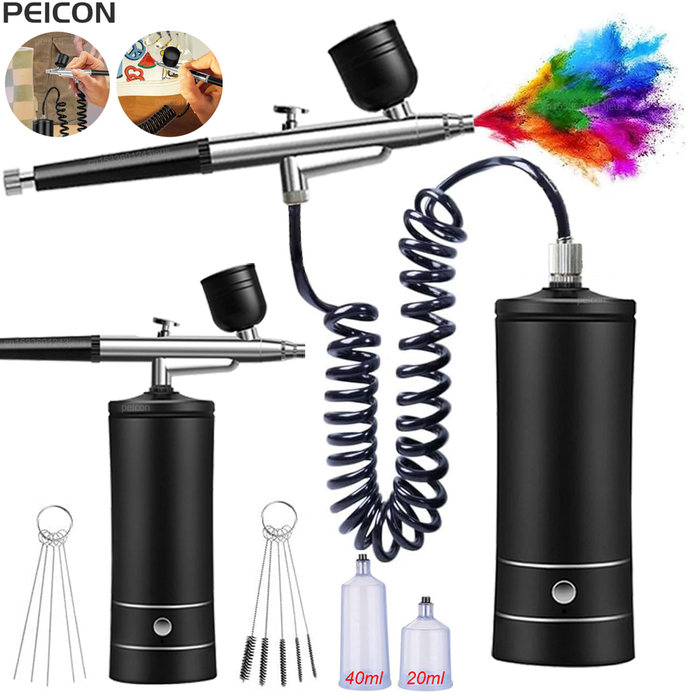 Airbrush Compressor Kit - Airbrush with Compressor Portable Airbrush Paint