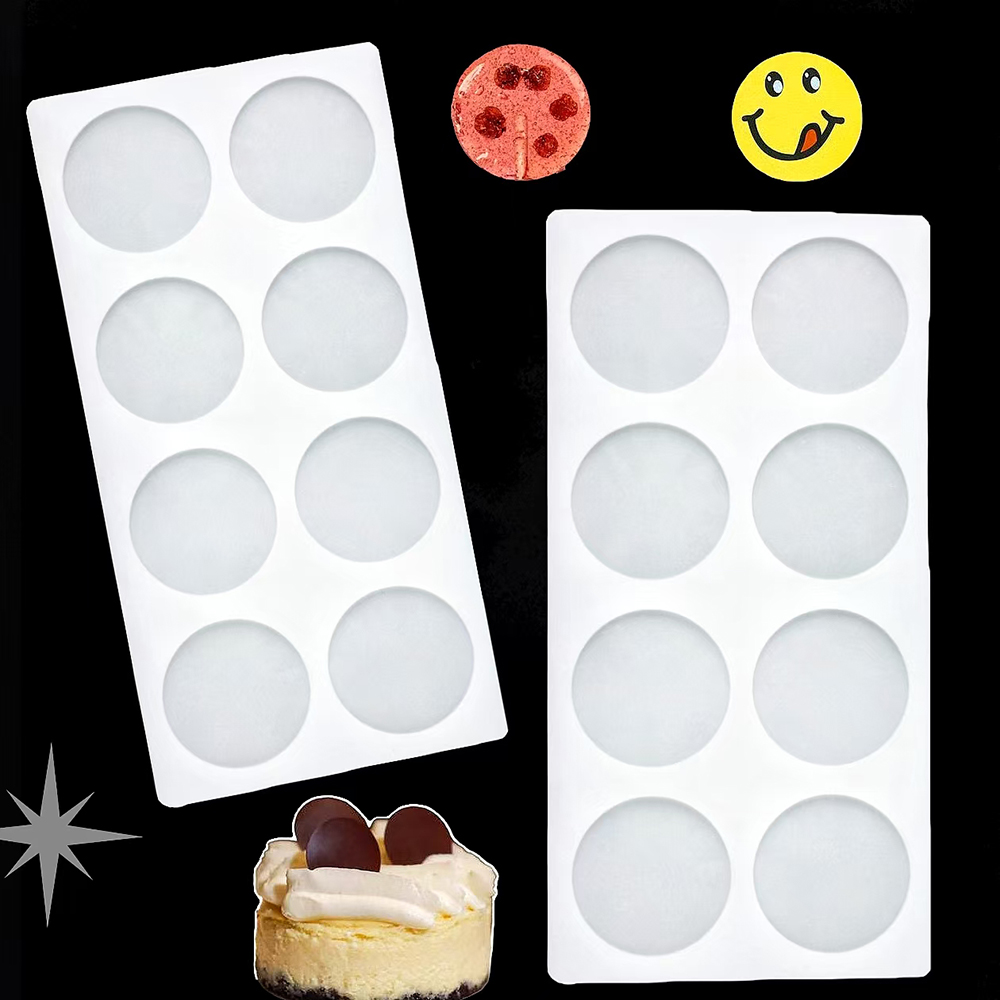 Model Kit For Beginners - 8-cavity cylindrical sugar flipping silicone mold,