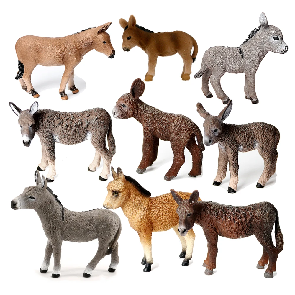 Model Kit Horse - Donkey Model Toy Animals Figures Farm