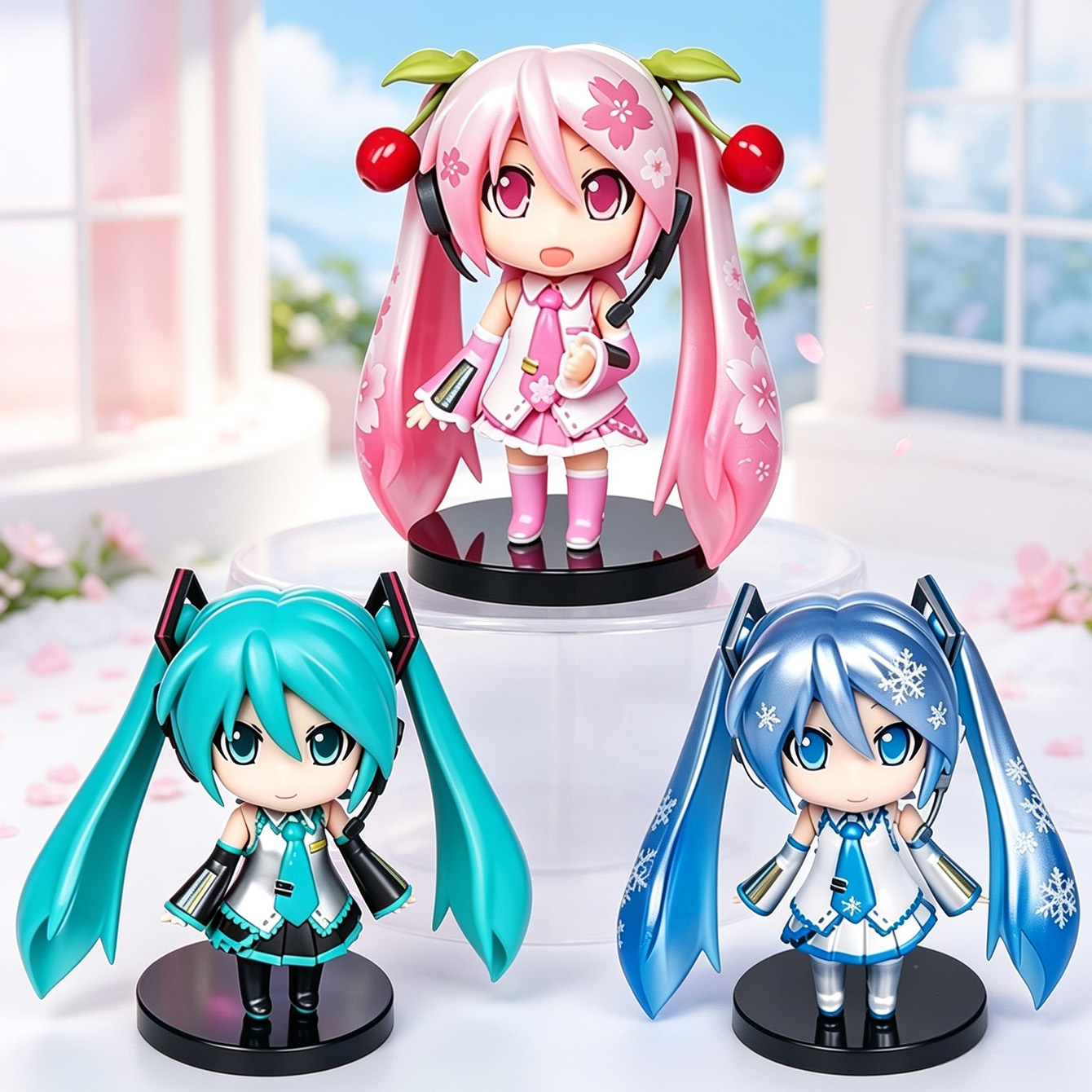 Model Kit Hatsune Miku - Hatsune Miku 3-Piece Nendoroid Style Figure