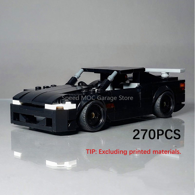 MOC Black 1990s JDM Sports Car - Model Kit Jdm recension och pris