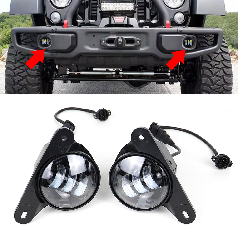 Front Bumper Lights LED Fog Li - Model Kit Jeep recension och pris