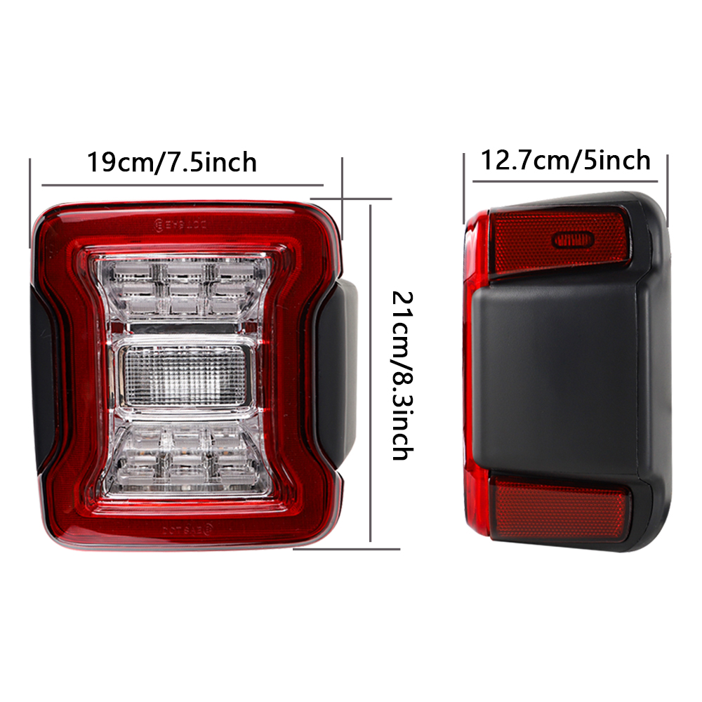 LED Tail Lights for Jeep Wrang - Model Kit Jeep recension och pris