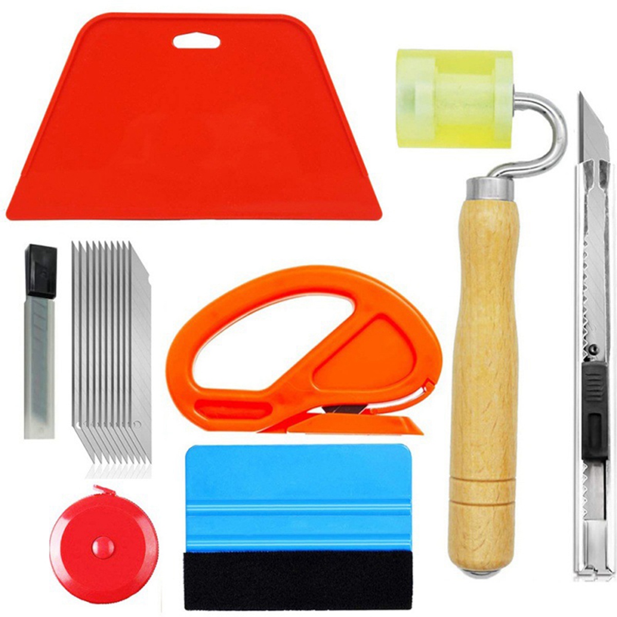 16-Piece Set Of Car Film Wallp - Seam Scraper Tool recension och pris