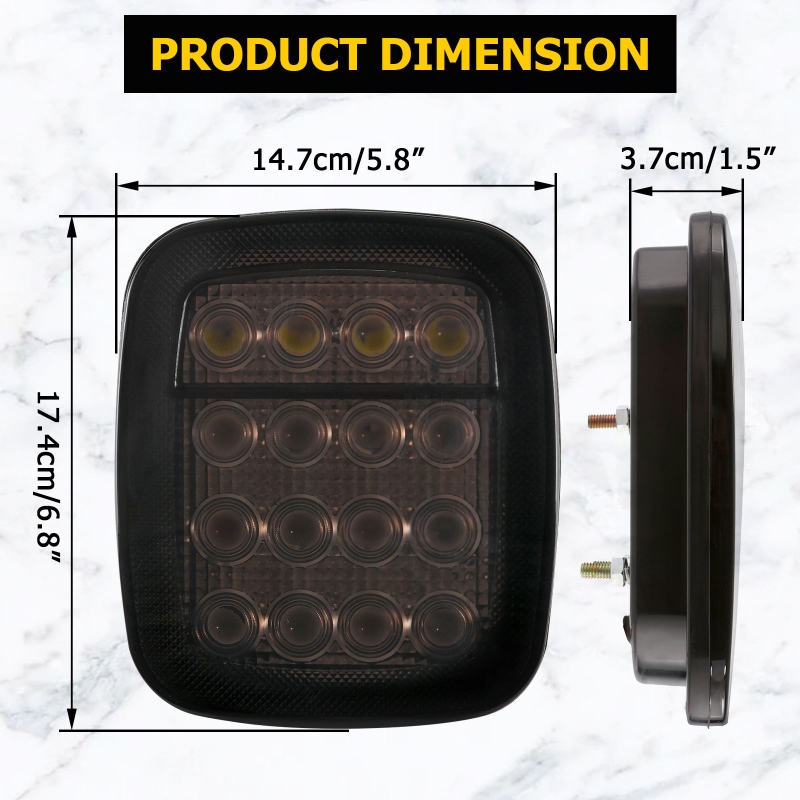 2pcs/set 16 LEDs Universal Tai - Model Kit Jeep recension och pris