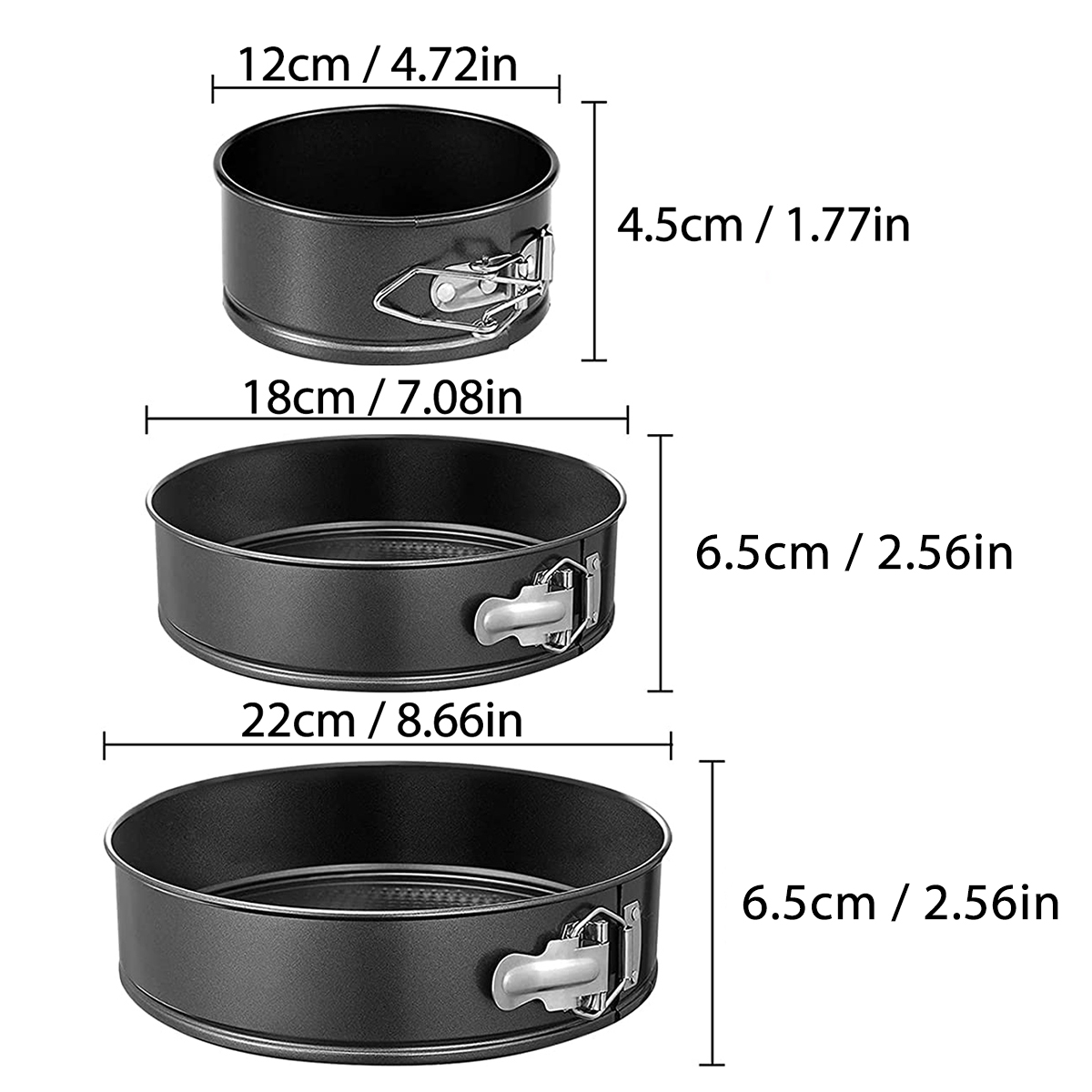 1PC, 3PCS Cake Pan Set, Round  - Model Kit For Beginners recension och pris