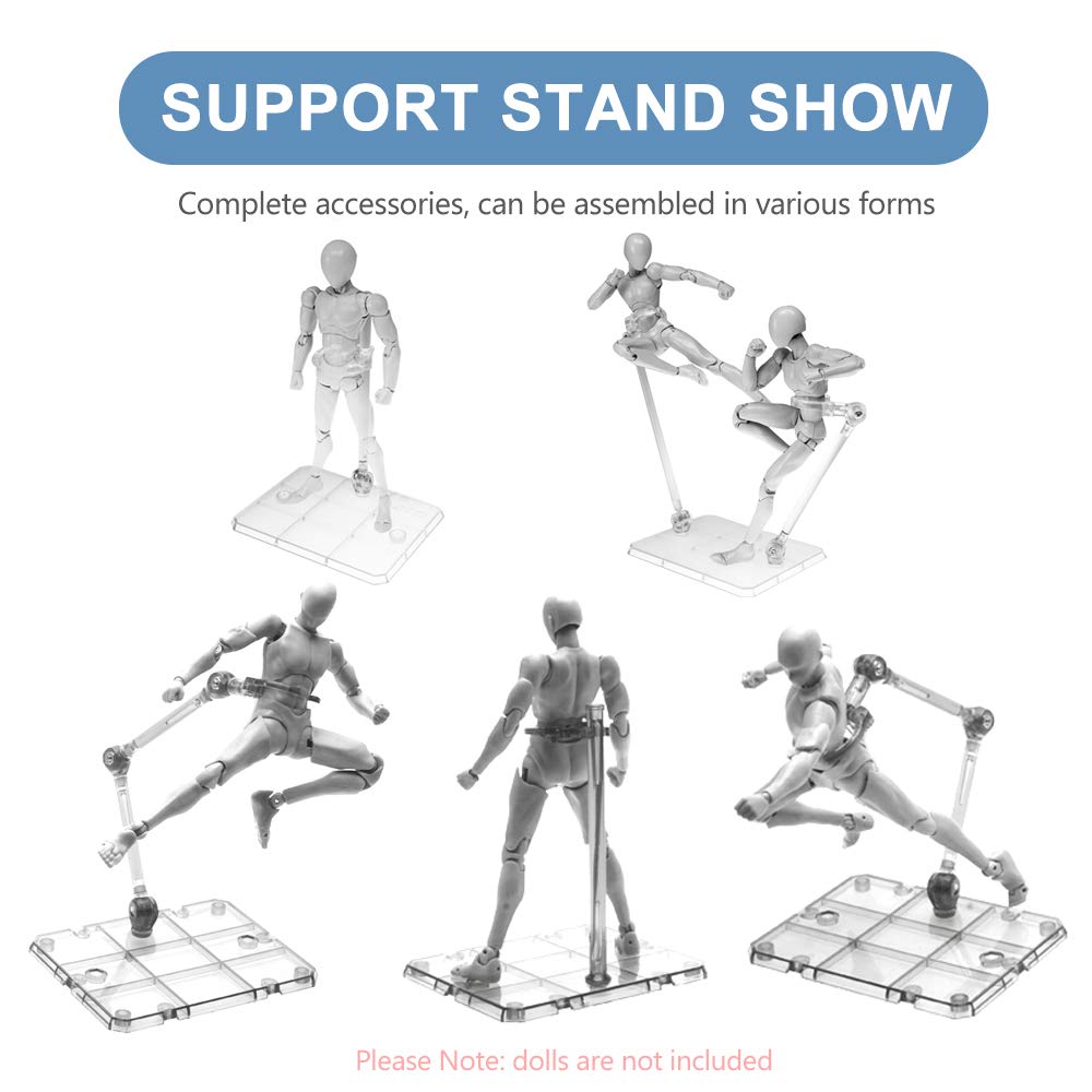 Clear Action Figure Stand,Asse - Model Kit Eva recension och pris