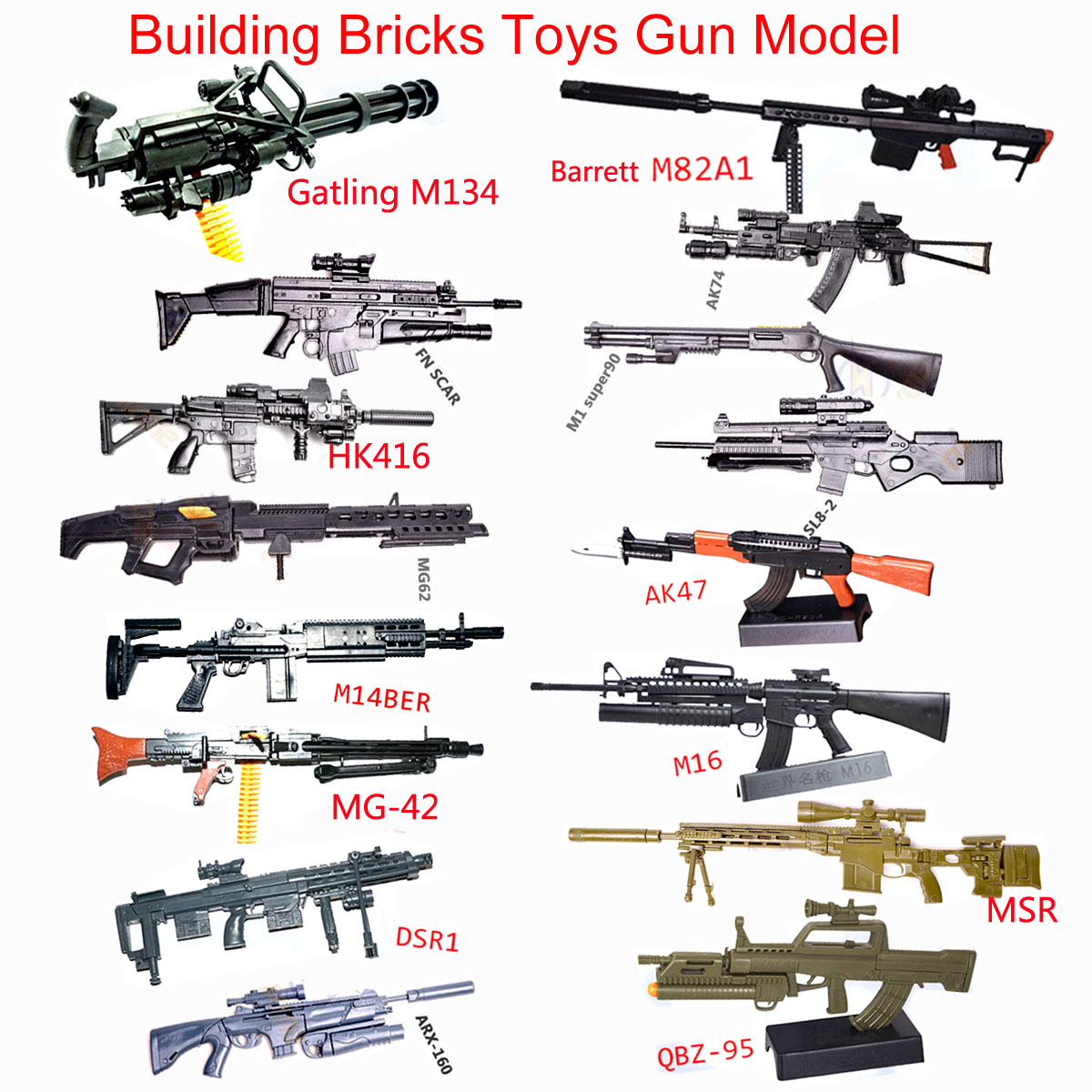1:6 Scale Toy Mini  Gun Model  - Model Kit Weapons recension och pris