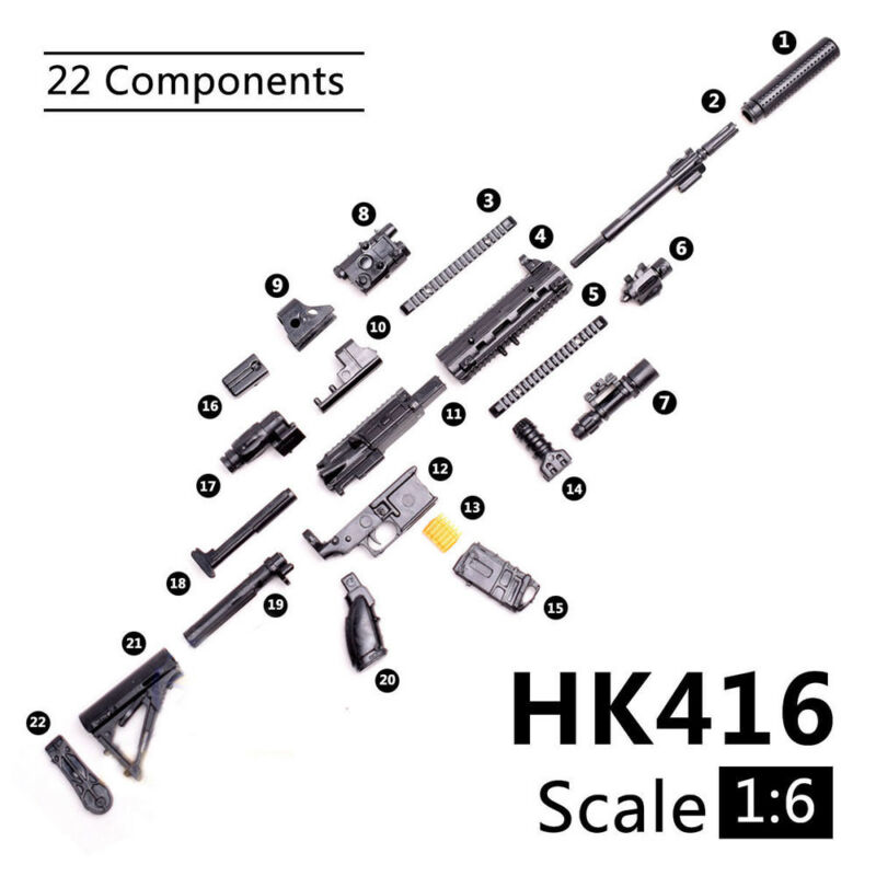 1:6 Scale Toy Mini  Gun Model  - Model Kit Weapons recension och pris