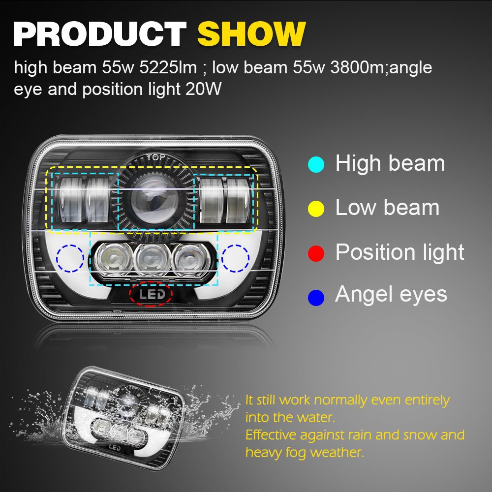 7inch H4 Led Light For Jeep Wr - Model Kit Jeep recension och pris