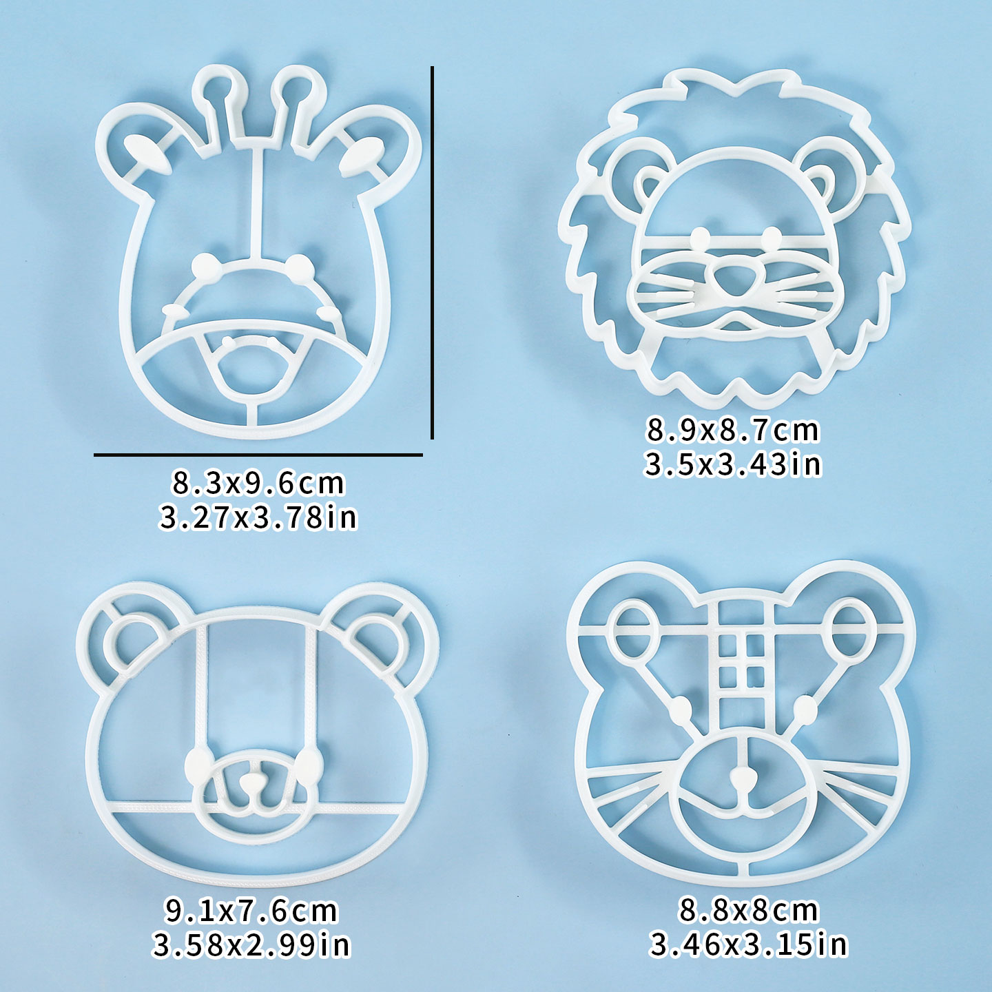 4 Pcs Animal Cookie Cutters Se - Model Kit For Beginners recension och pris