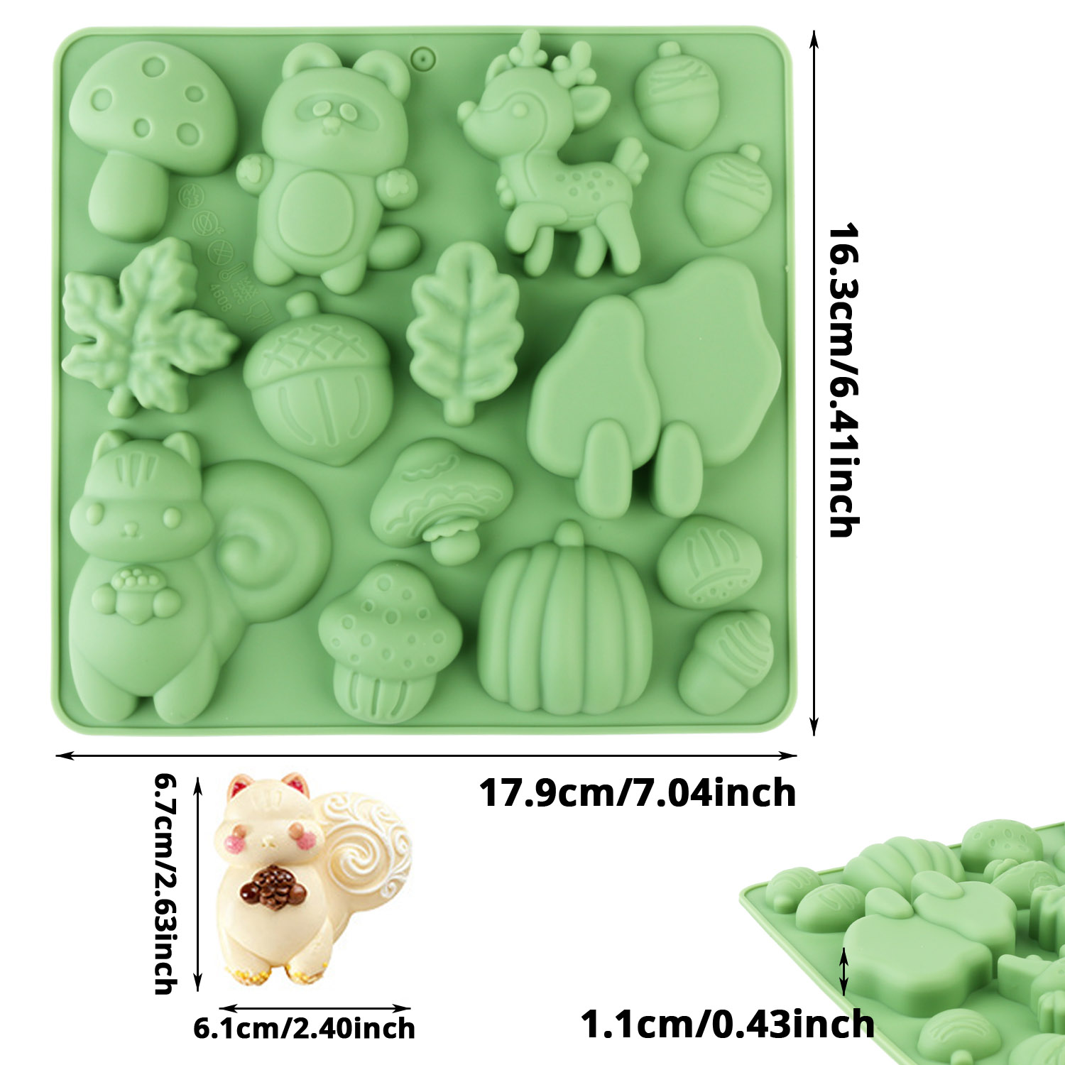 1 Silicone Cake Mold in the Sh - Model Kit For Beginners recension och pris