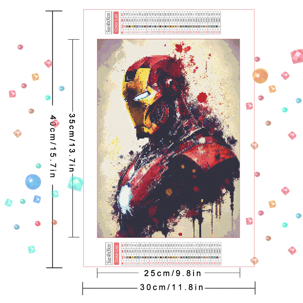 Marvel DIY Diamond Painting Se - Model Kit Iron Man recension och pris