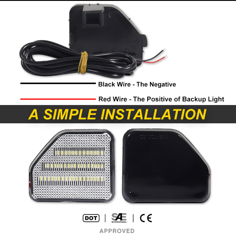 iJDM White LED Rear Bumper Ref - Model Kit Jeep recension och pris