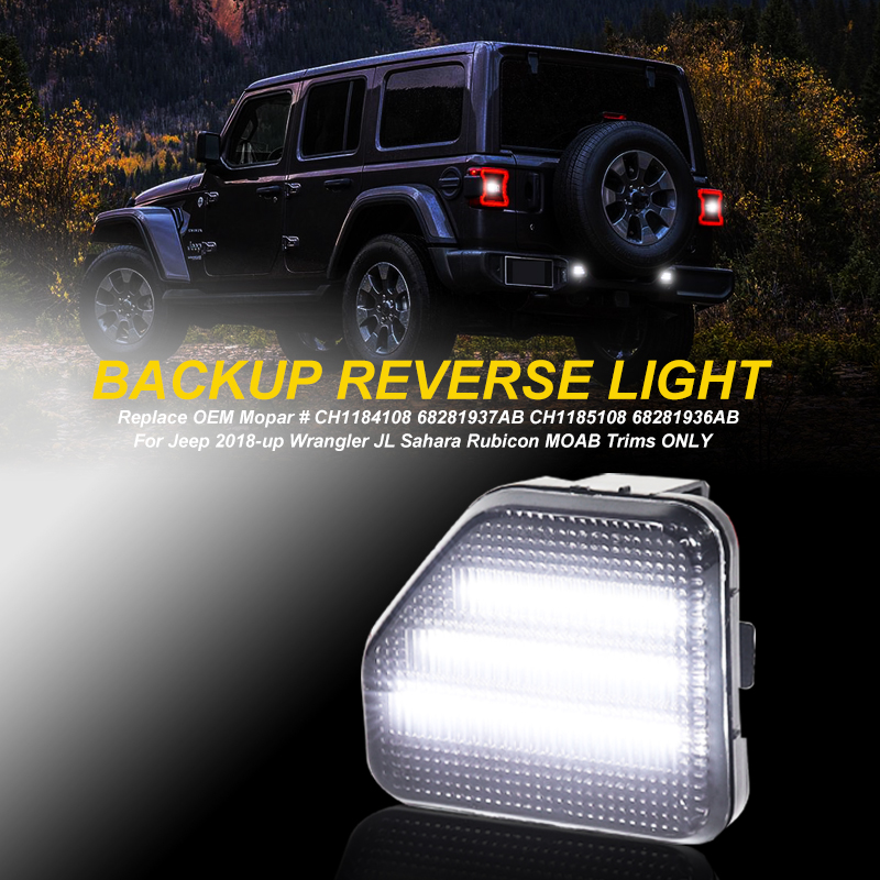 iJDM White LED Rear Bumper Ref - Model Kit Jeep recension och pris