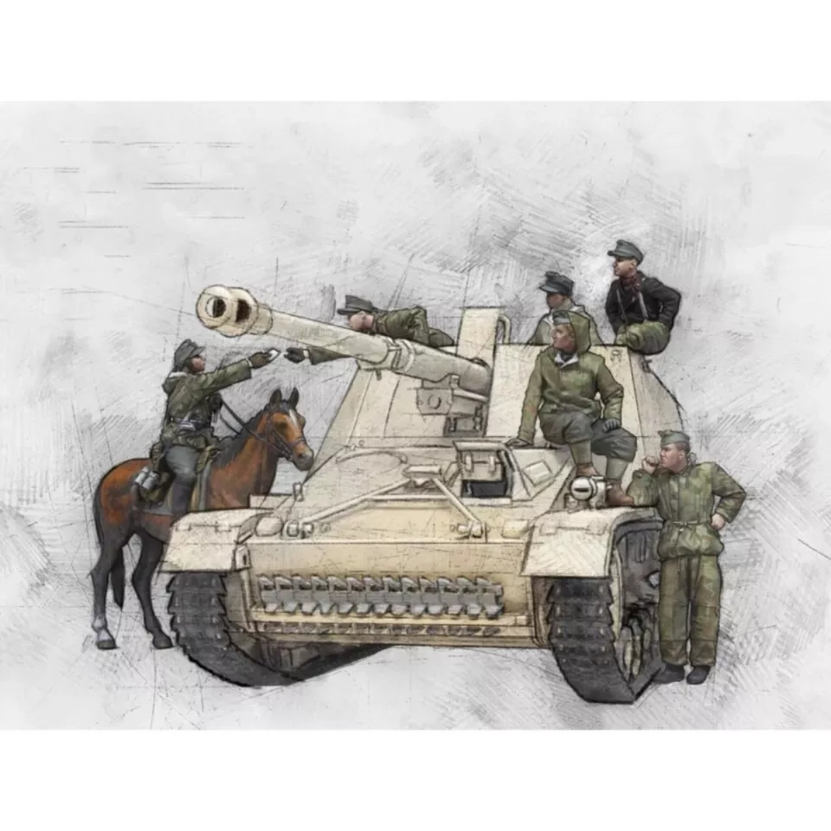 1/35 resin soldier model GK mi - Model Kit Horse recension och pris